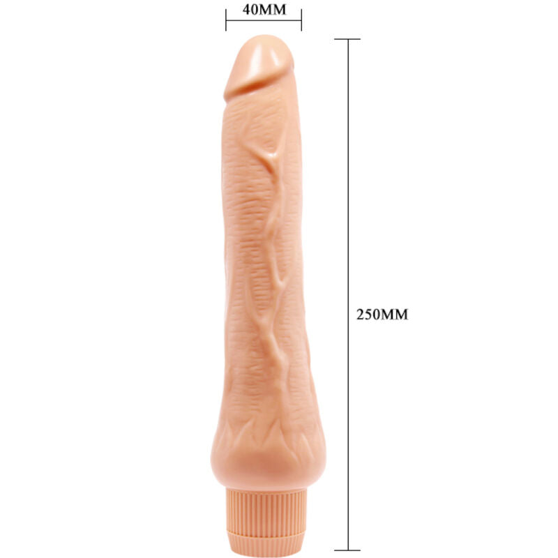Dildo Realistico Vibrante Baile Barbara — TPR, 25 cm