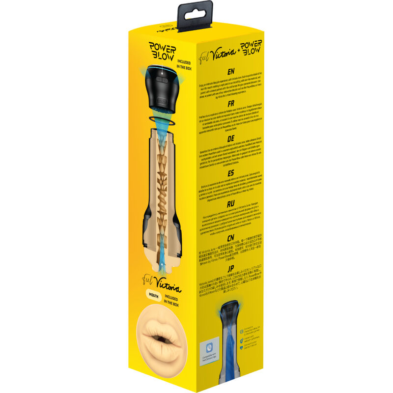 Masturbatore Maschile Kiiroo PowerBlow & Feel Victoria June