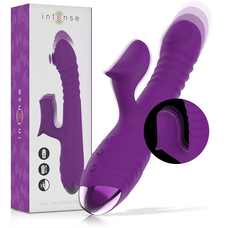 Vibratore Rabbit Ricaricabile Intense Iggy — Up&Down, Viola
