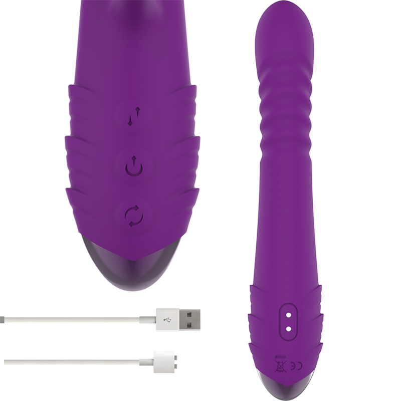 Vibratore Rabbit Ricaricabile Intense Iggy — Up&Down, Viola