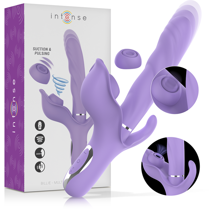 Succhia Clitoride Vibrante Intense Billie — Ricaricabile, Lilla