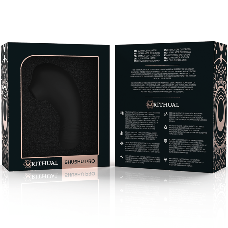Stimolatore Clitoride Rithual Shushu Pro — 2 Motori, 11 cm