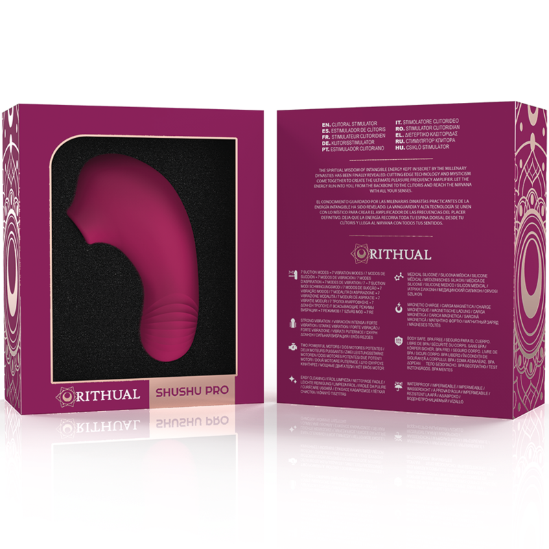 Stimolatore Clitoride Rithual Shushu Pro — 2 Motori, 11 cm