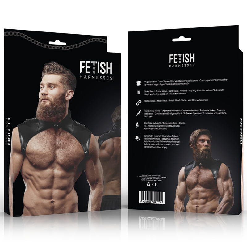 Imbracatura Petto BDSM Fetish Submissive Attitude Brigade — Ecopelle