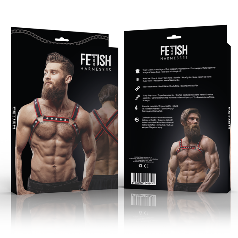 Imbracatura Petto BDSM Fetish Submissive Attitude — Ecopelle