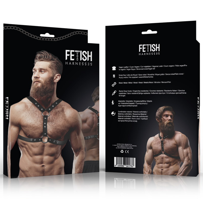 Imbracatura Toracica BDSM Fetish Submissive Attitude — Ecopelle