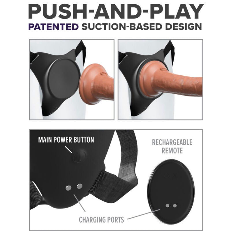 Imbracatura Strapless Vibrante Pipedreams Body Dock G-Spot Pro