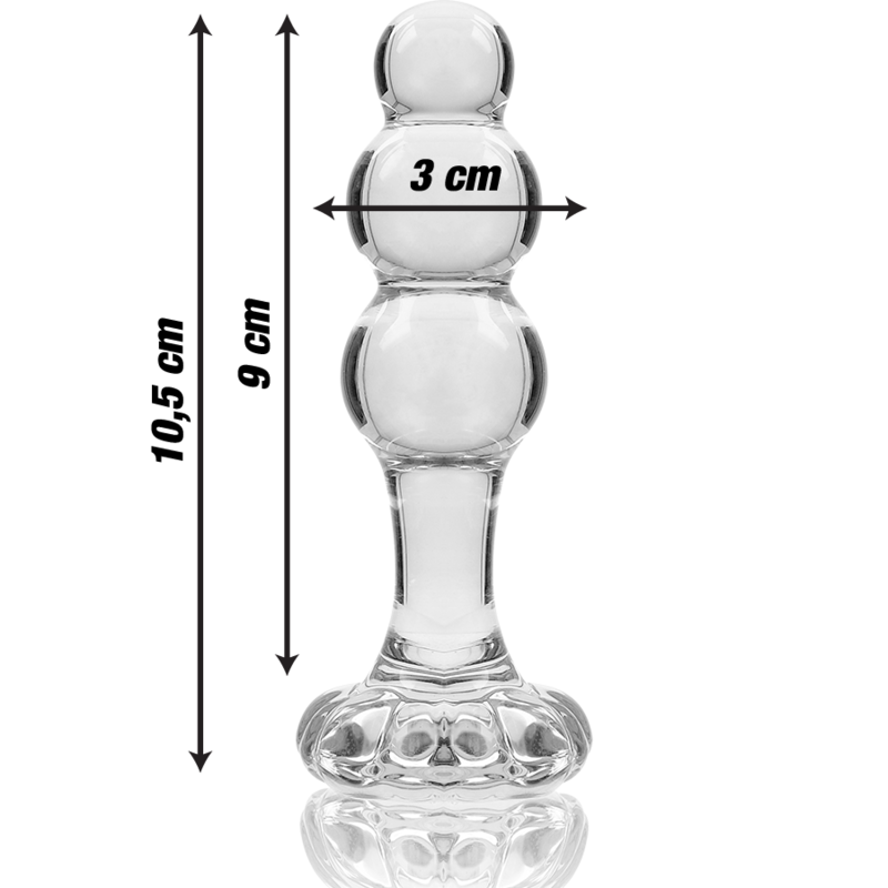 Plug Anale in Vetro Borosilicato Nebula Series Modello 1 — 10.5 cm