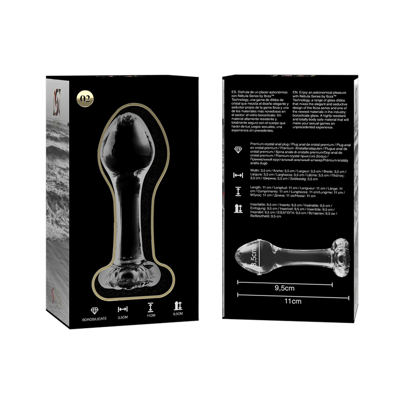 Plug Anale in Vetro Borosilicato Nebula by Ibiza — Modello 2