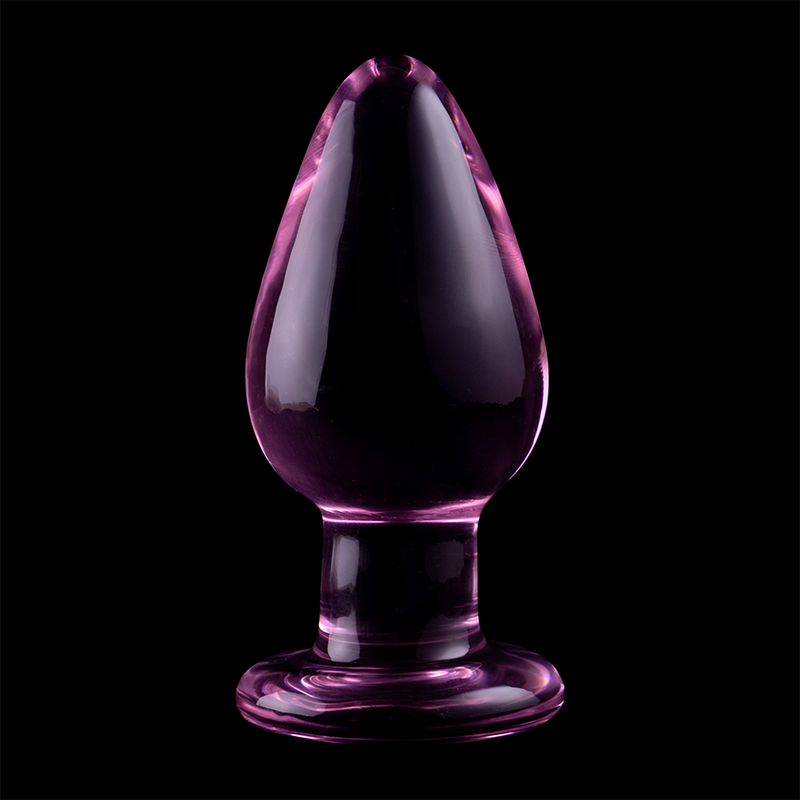Plug Anale in Vetro Borosilicato Nebula Series Modello 3 — Rosa