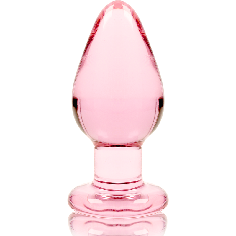 Plug Anale in Vetro Borosilicato Nebula Series Modello 3 — Rosa