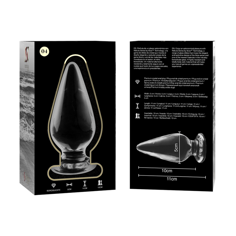 Plug Anale in Vetro Borosilicato Nebula by Ibiza — Mod. 4