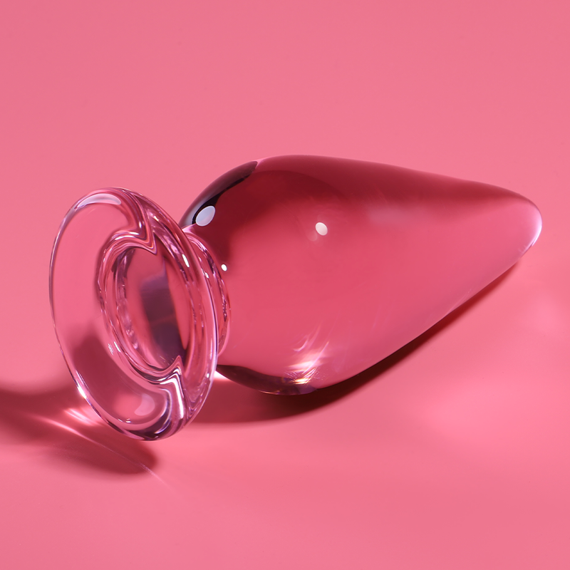Plug Anale in Vetro Borosilicato Nebula Series Modello 4 — Rosa