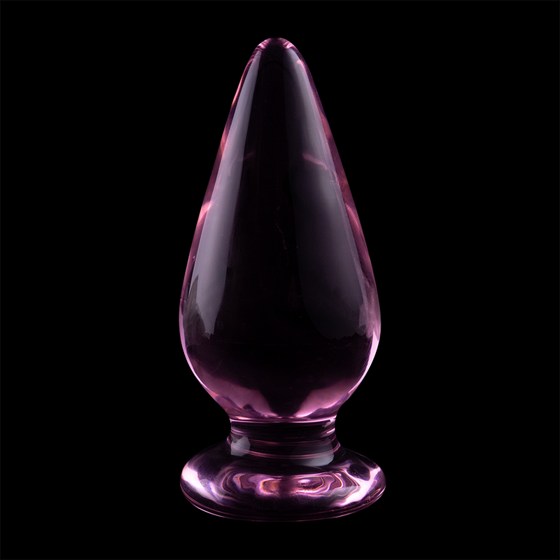 Plug Anale in Vetro Borosilicato Nebula Series Modello 4 — Rosa