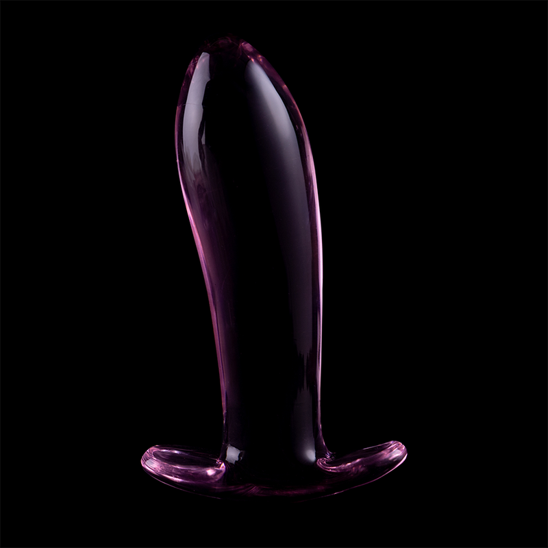Plug Anale in Vetro Borosilicato Nebula Series Modello 5 — Rosa