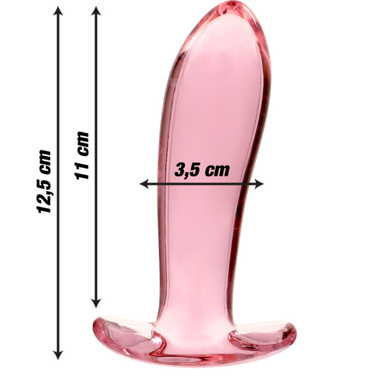 Plug Anale in Vetro Borosilicato Nebula Series Modello 5 — Rosa