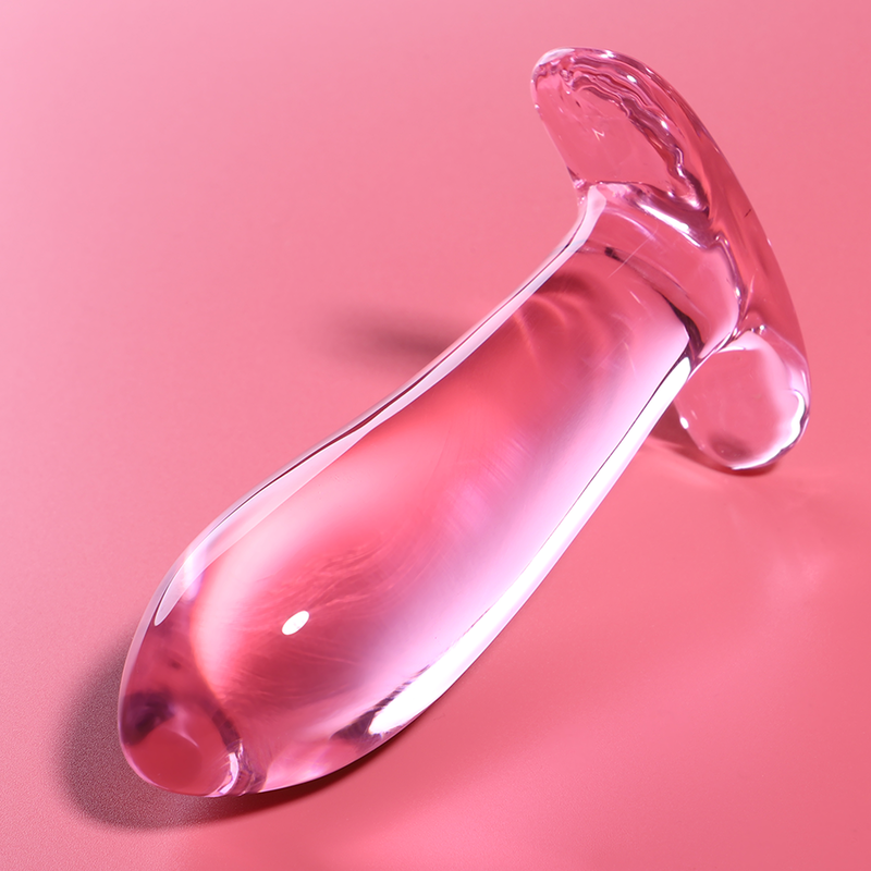 Plug Anale in Vetro Borosilicato Nebula Series Modello 5 — Rosa