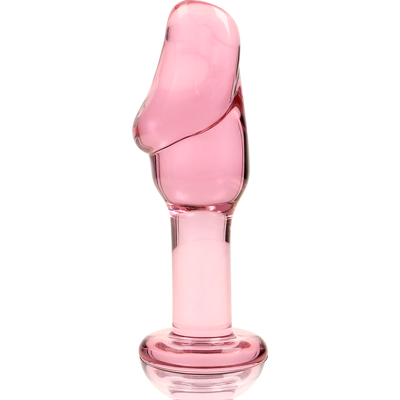 Plug Anale in Vetro Borosilicato Nebula Series Modello 6 — Rosa 12.5 cm