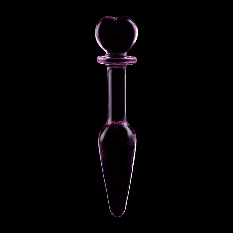 Plug Anale in Vetro Borosilicato Nebula Series Modello 7 — Rosa 13,5 cm