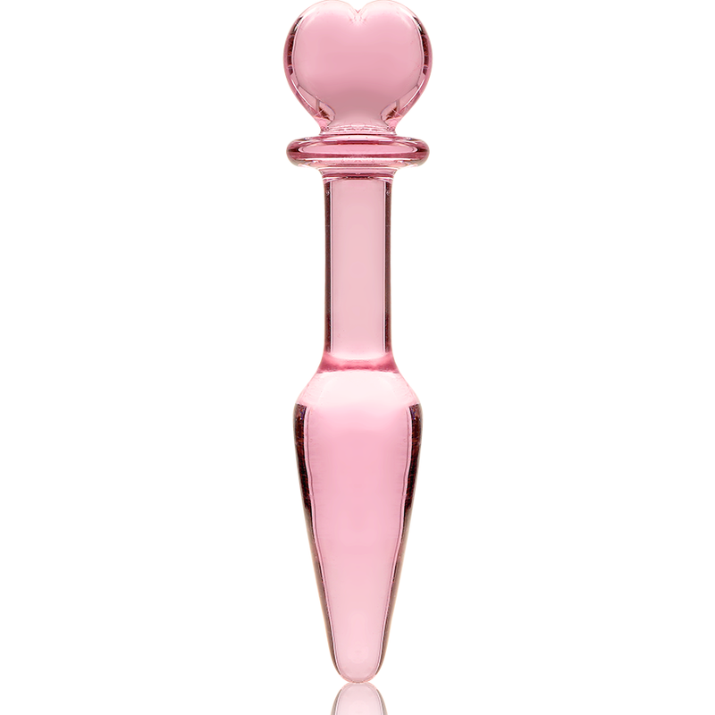 Plug Anale in Vetro Borosilicato Nebula Series Modello 7 — Rosa 13,5 cm