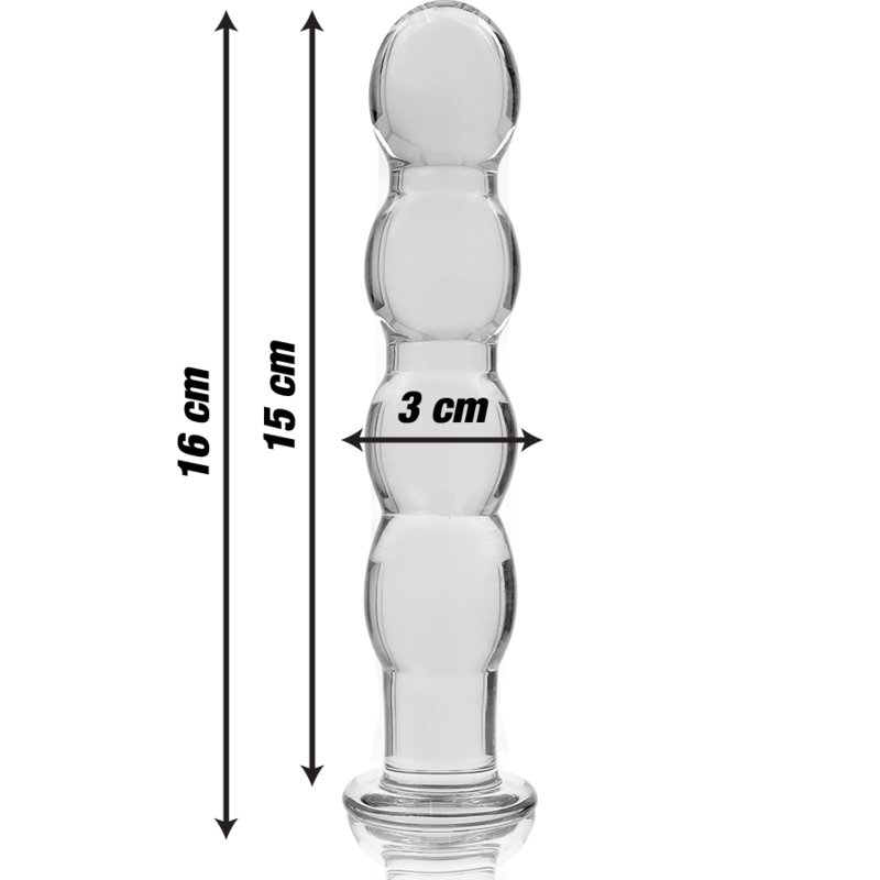 Plug Anale in Vetro Borosilicato Nebula Series Modello 10 — 16,5 cm
