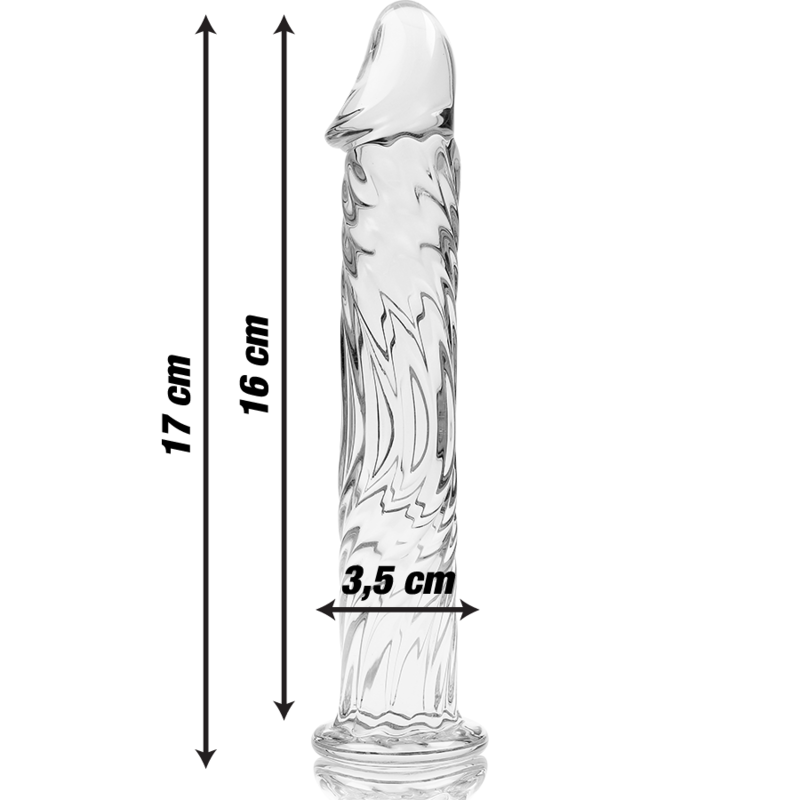 Plug Anale in Vetro Borosilicato Nebula Series Modello 12 — 17 cm