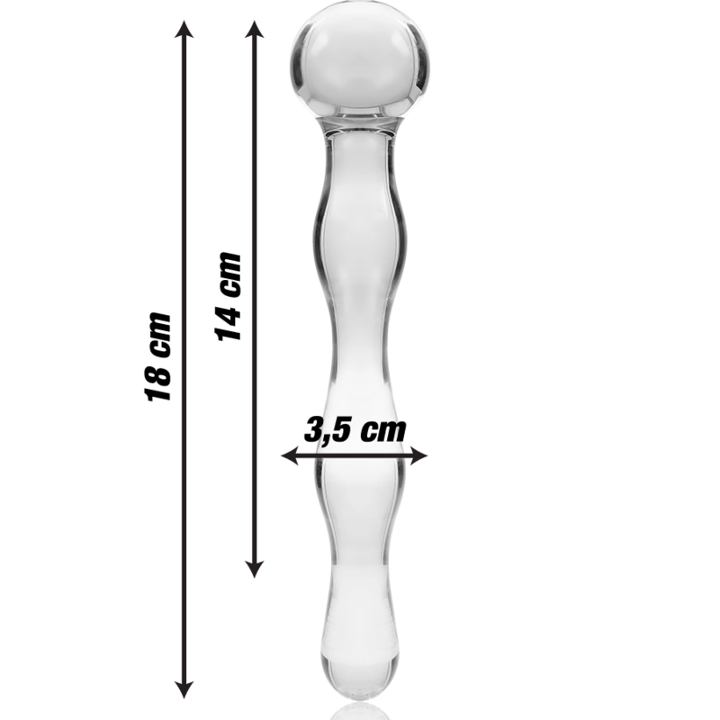 Plug Anale in Vetro Borosilicato Nebula Series Modello 13 — 18 cm