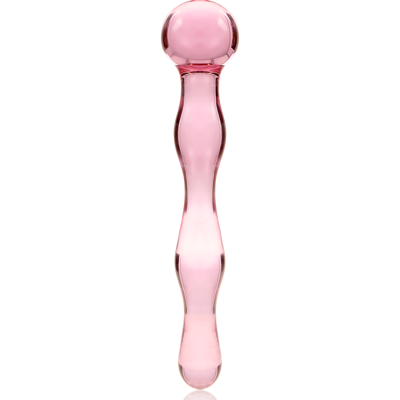 Plug Anale in Vetro Borosilicato Nebula Series Modello 13 — Rosa