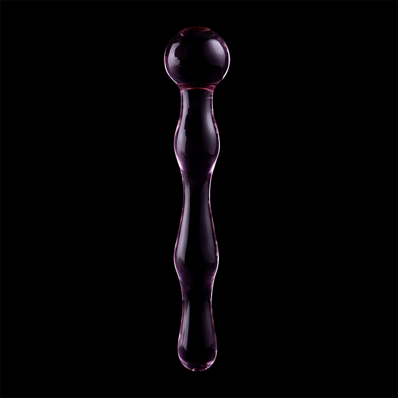 Plug Anale in Vetro Borosilicato Nebula Series Modello 13 — Rosa