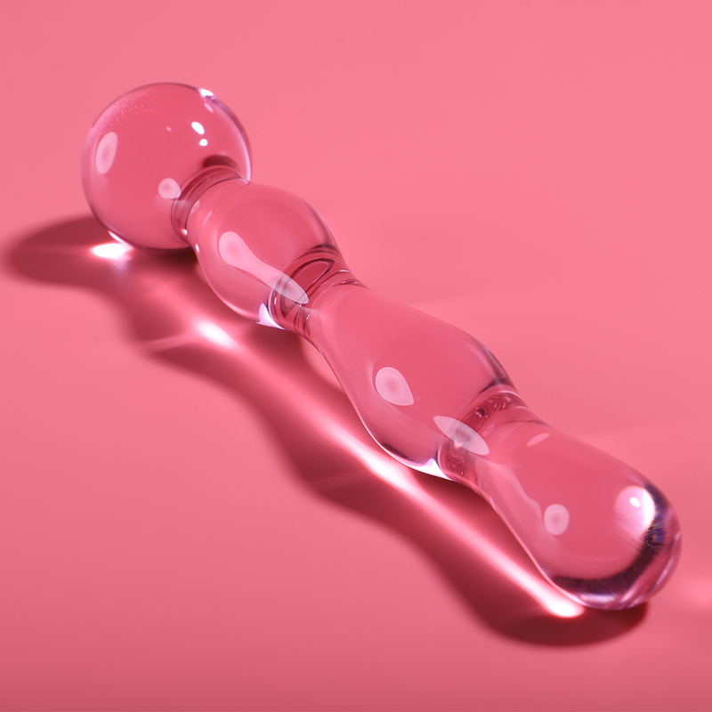 Plug Anale in Vetro Borosilicato Nebula Series Modello 13 — Rosa