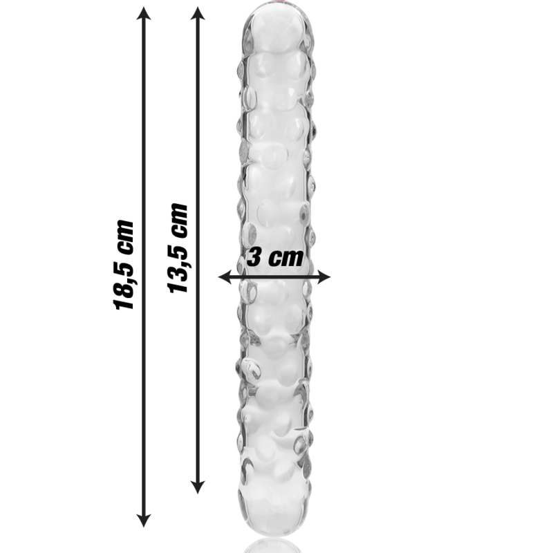 Plug Anale in Vetro Borosilicato Nebula Series Modello 15 — 18,5 cm