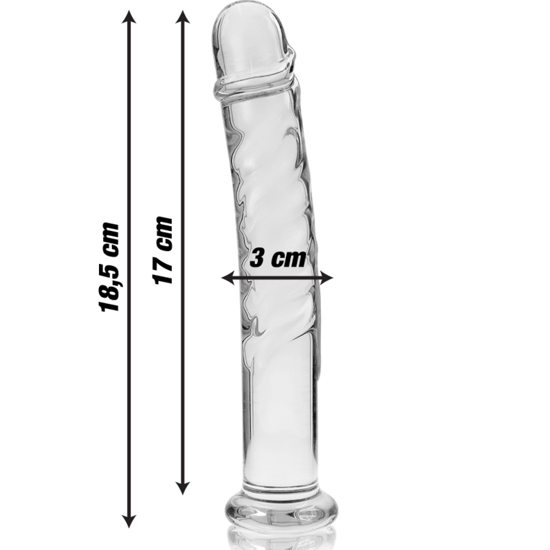 Plug Anale in Vetro Nebula Series by Ibiza Modello 16 — 18.5 cm