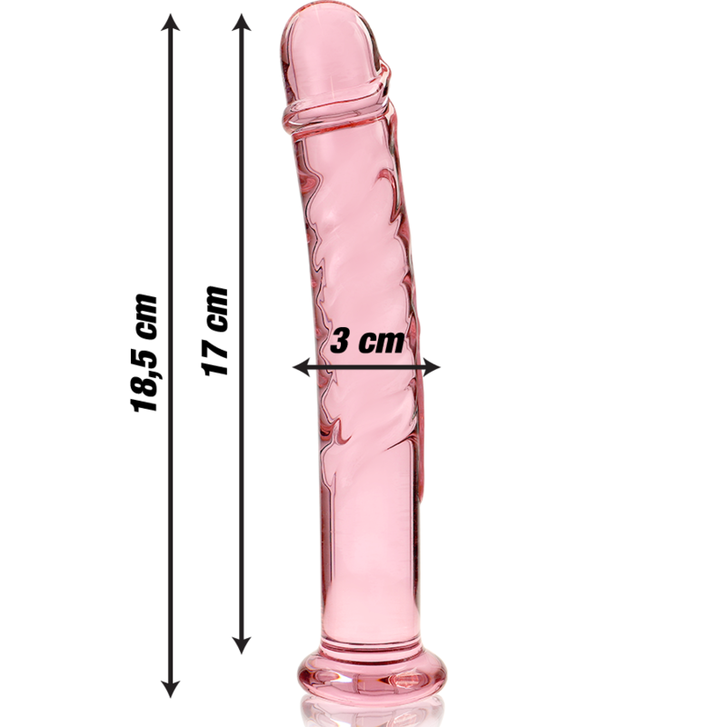 Plug Anale in Vetro Borosilicato Nebula Series Modello 16 — 18.5 cm