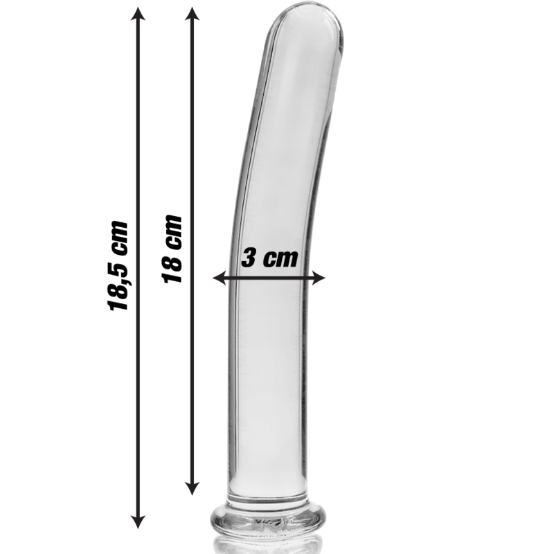 Plug Anale in Vetro Borosilicato Nebula Series Modello 17 — 18.5 cm
