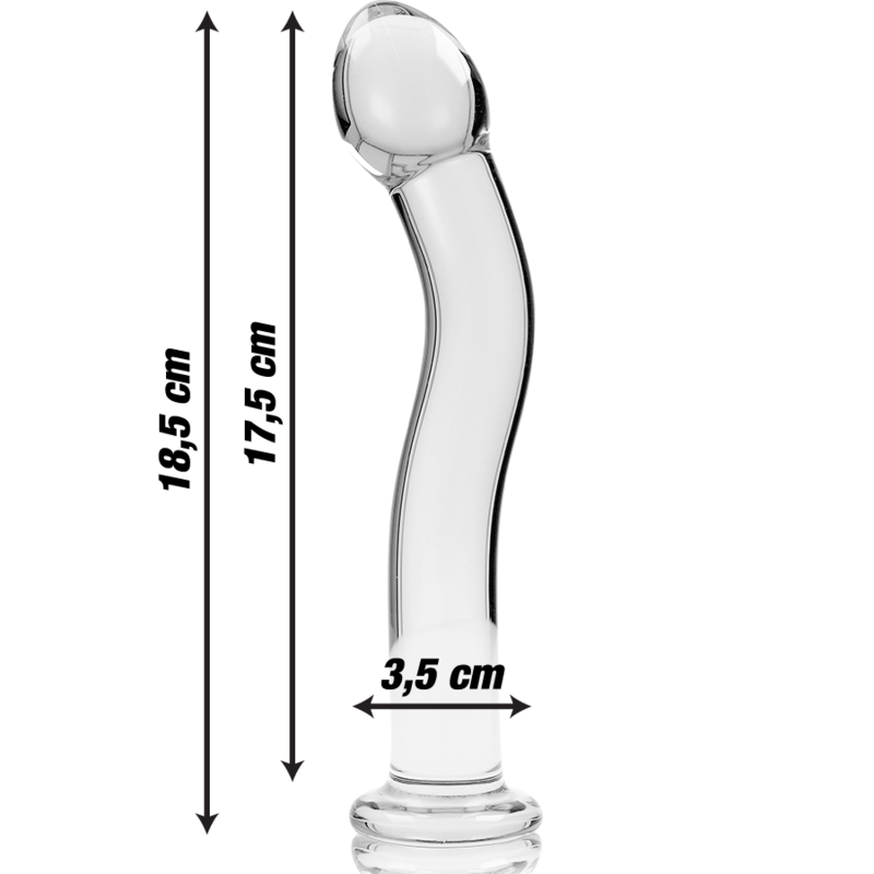 Plug Anale in Vetro Borosilicato Nebula Series Modello 18 — 18,5 cm