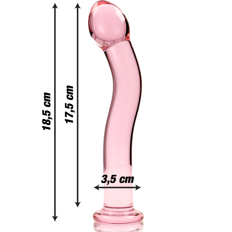 Plug Anale in Vetro Borosilicato Nebula Series Modello 18 — 18.5 cm