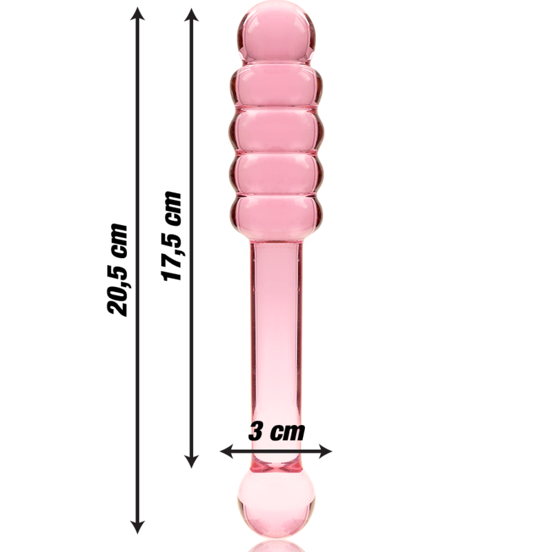 Plug Anale in Vetro Borosilicato Nebula Series Modello 20 — 20.5 cm