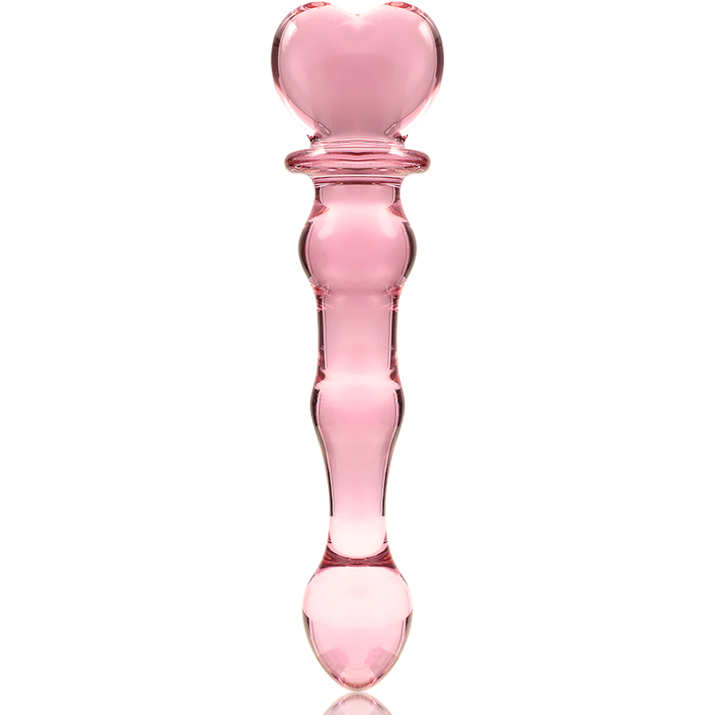 Dildo in Vetro Borosilicato Nebula Series Modello 21 — Rosa, 20.5 cm