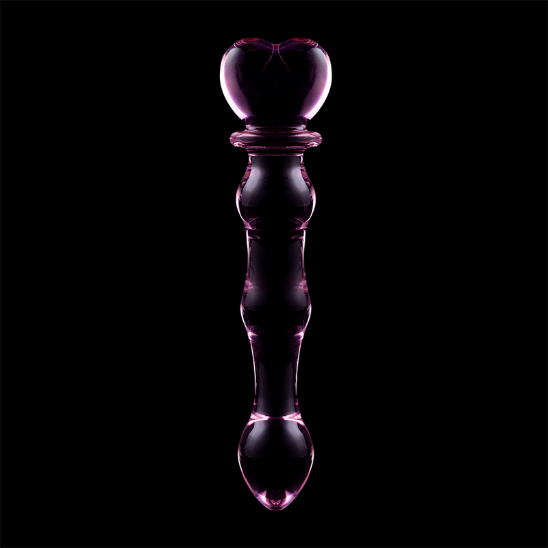 Dildo in Vetro Borosilicato Nebula Series Modello 21 — Rosa, 20.5 cm