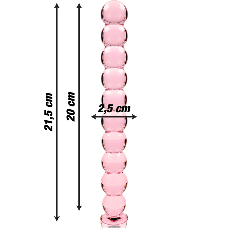 Plug Anale in Vetro Borosilicato Nebula Series Modello 22 — 21.5 cm