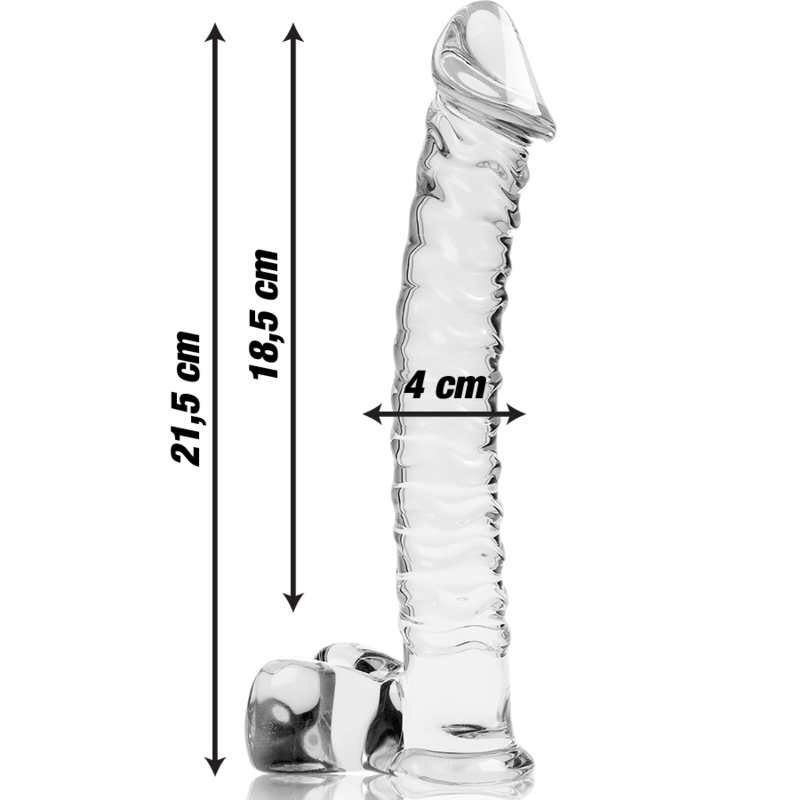 Plug Anale in Vetro Borosilicato Nebula Series Modello 23 — 21.5 cm