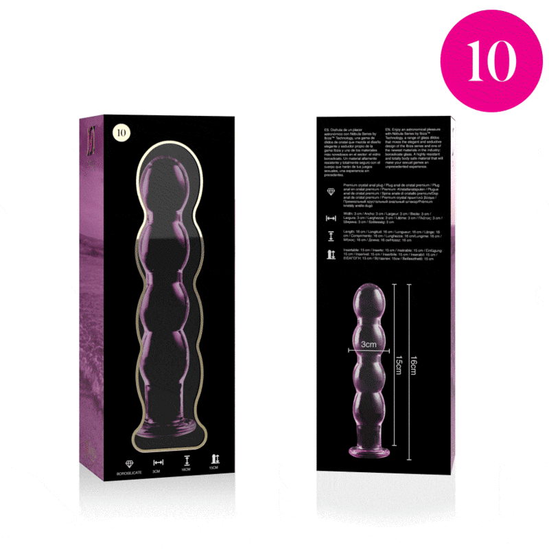 Plug Anale in Vetro Borosilicato Nebula by Ibiza — 16.5 cm