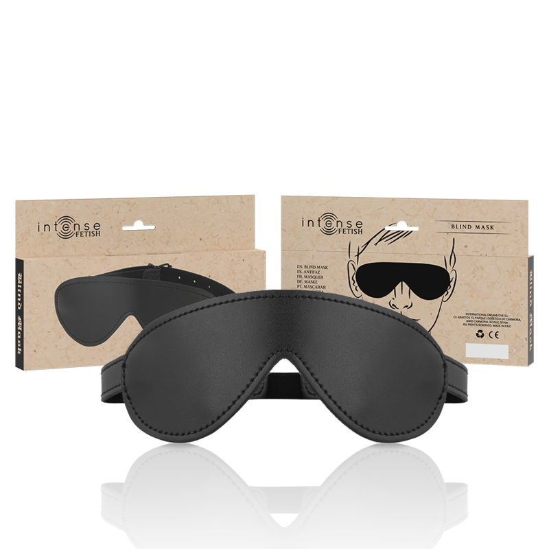 Benda per Occhi in Pelle Vegana Intense Fetish — Maschera Relax