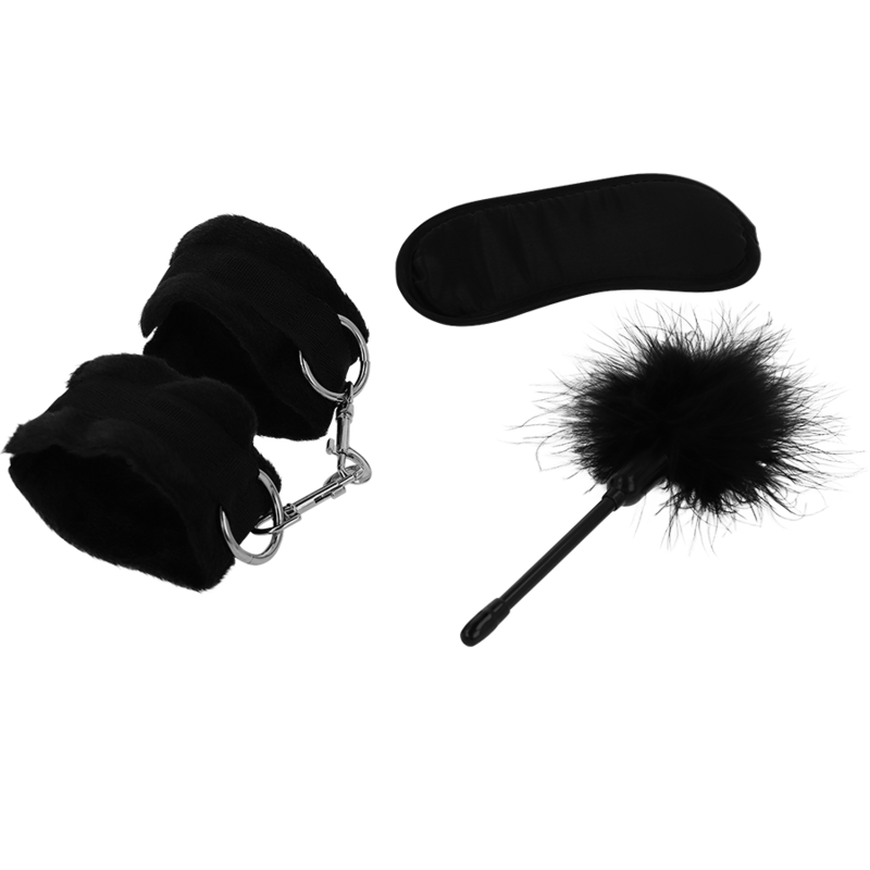 Kit Bondage Intense Fetish Playset 2 — Manette, Benda, Tickler