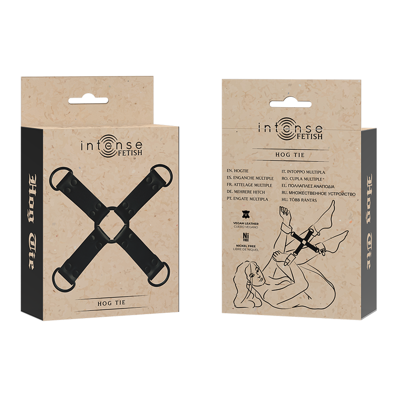 Kit Bondage Hogtie in Pelle Vegana Intense Fetish — BDSM