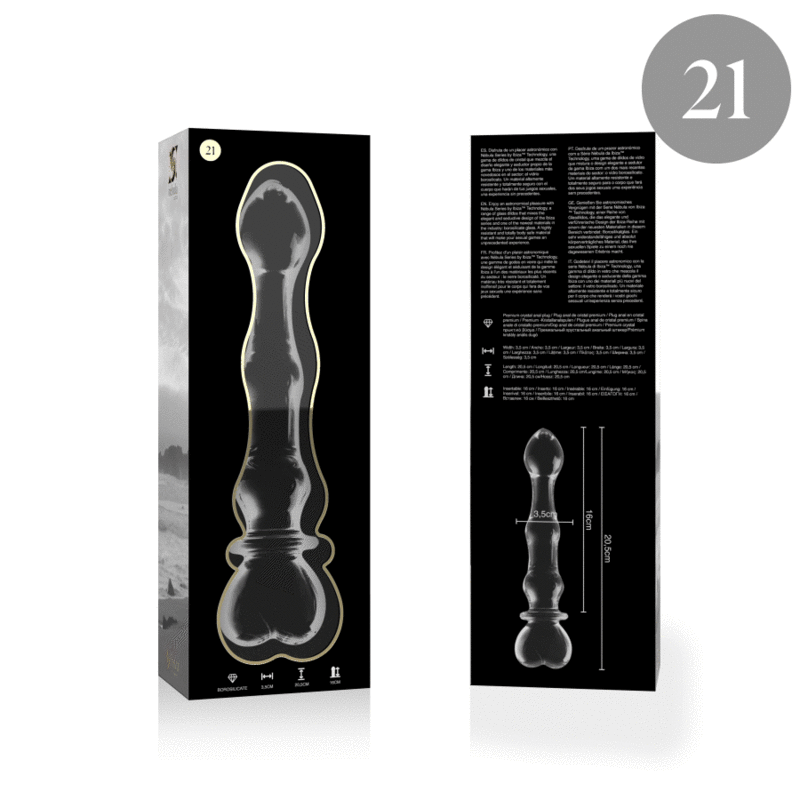 Plug Anale in Vetro Borosilicato Nebula by Ibiza — Mod. 21