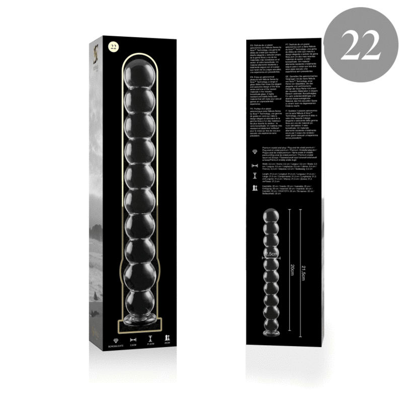 Plug Anale in Vetro Borosilicato Nebula by Ibiza — Mod. 22