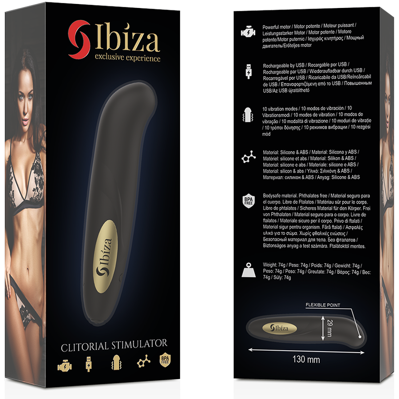 Stimolatore Clitoride Ricaricabile Ibiza — 10 Modalità, Dorato