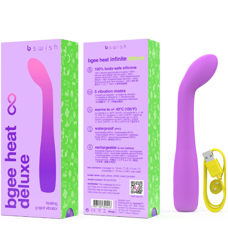 Vibratore Riscaldante B Swish Bgee Heat Infinite Deluxe — Lavanda