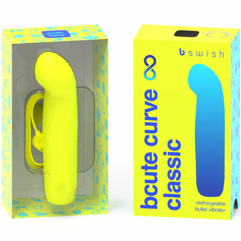 Vibratore Punto G B Swish Bcute Curve Infinite Classic — Giallo